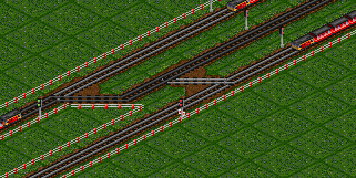 Ein Zug reserviert seinen Pfad und beachtet dabei nicht das Pfadsignal entgegen seiner Richtung